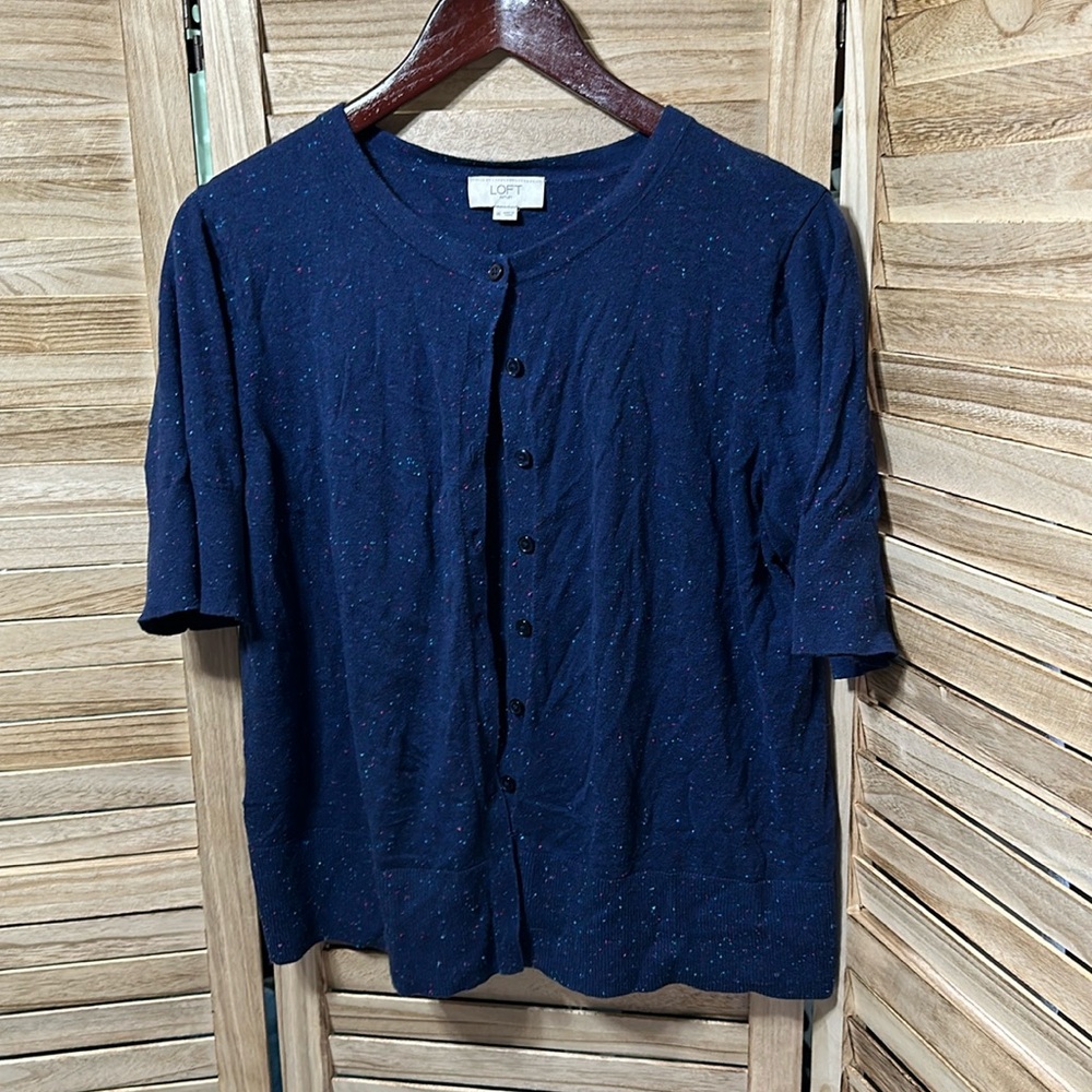 Loft short sleeve light weight cardigan